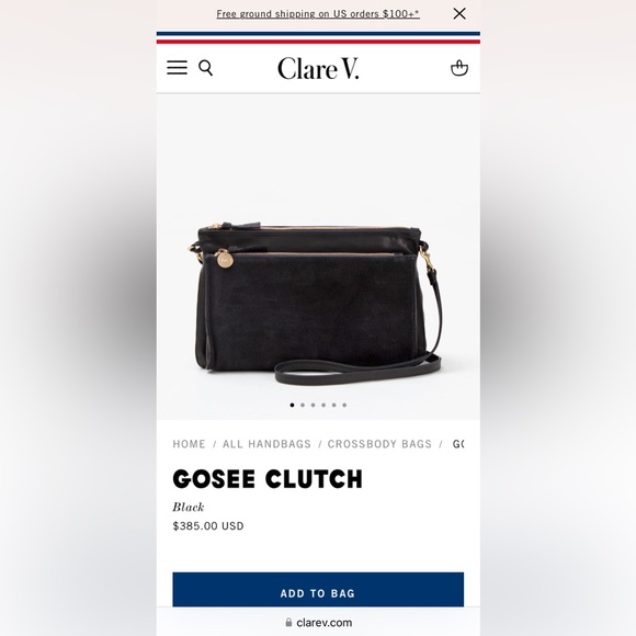 Clare V Gosee black leather and suede - Picture 10 of 10